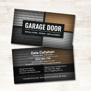 Professionele garagedeurservice visitekaartje