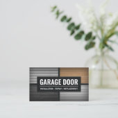 Professionele garagedeurservice visitekaartje (Staand voorkant)