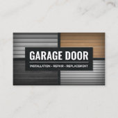 Professionele garagedeurservice visitekaartje (Voorkant)