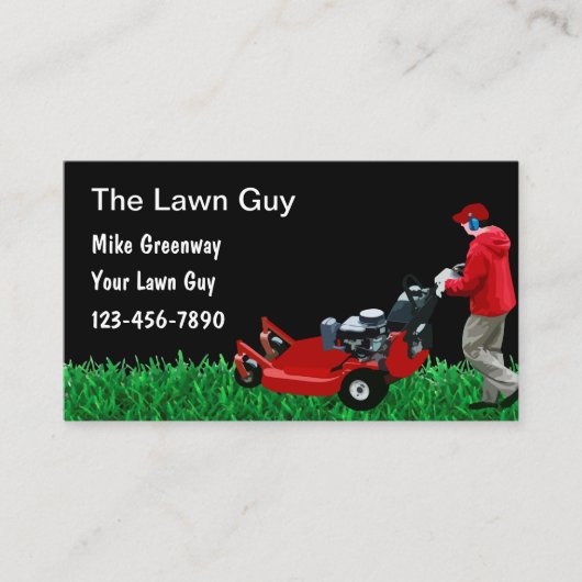 Professionele gazon service kleine Visitekaartjes (Voorkant)