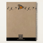 Professionele gazon silhouet vlinder afspraak planner (Achterkant)