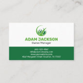 Professionele gazon zorg  bevorderen tuin visitekaartje (Achterkant)