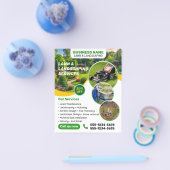 Professionele gazon zorg en landschapsarchitectuur flyer (Enkel)