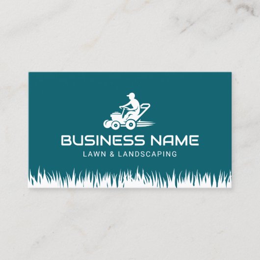 Professionele gazon zorg & landschapsarchitectuur  visitekaartje (Voorkant)