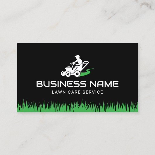 Professionele gazon zorg & landschapsarchitectuur visitekaartje (Voorkant)