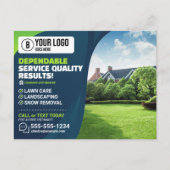 Professionele Gazonverzorging Landschapsarchitectu Briefkaart (Voorkant)