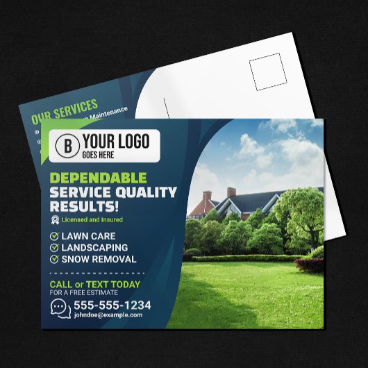 Professionele Gazonverzorging Landschapsarchitectu Briefkaart