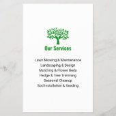 Professionele Gazonverzorging Landschapsarchitectu Flyer (Achterkant)