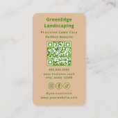 Professionele Gazonverzorging Landschapsdienst Rus Visitekaartje (Achterkant)