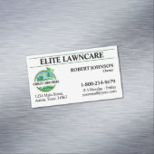 Professionele gazonverzorging magnetisch visitekaartje (Voorbeeld)