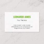 Professionele gazonverzorging Modern & minimalisti Visitekaartje (Achterkant)