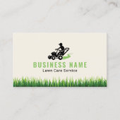 Professionele gazonverzorging Mower Logo Landscapi Visitekaartje (Voorkant)