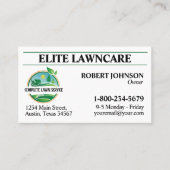 Professionele gazonverzorging visitekaartje (Voorkant)