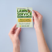Professionele Gazonverzorgingsdienst Flyer (Hand)