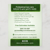 Professionele Gazonverzorgingsdienst Flyer (Achterkant)