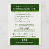 Professionele Gazonverzorgingsdienst Flyer (Achterkant)