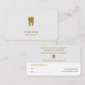 Professionele gebitsaanduiding | Dentist Afsprakenkaartje (Voorkant / Achterkant)