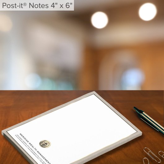 Professionele Geborstelde Gouden Verbinding Logo D Post-it® Notes