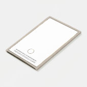 Professionele Geborstelde Gouden Verbinding Logo D Post-it® Notes (Schuin)