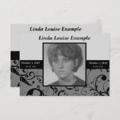 professionele geheugenkaart kaart (Voorkant / Achterkant)