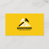 Professionele Gele Thuisrenovatie Bouwconstructie Visitekaartje (Achterkant)