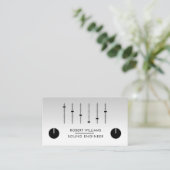 Professionele geluidsengineer Muziek DJ Audio Cont Visitekaartje (Staand voorkant)
