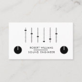 Professionele geluidsengineer Muziek DJ Audio Cont Visitekaartje (Voorkant)