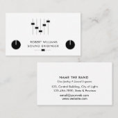 Professionele geluidsengineer Muziek DJ Audio Cont Visitekaartje (Voorkant / Achterkant)