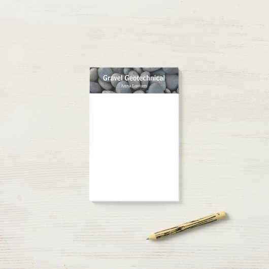 Professionele geologische advies grind post-it® notes (Op bureau)