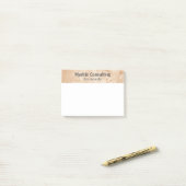 Professionele geologische adviesbureau marmer post-it® notes (Op bureau)