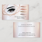 Professionele geometrische make-up oogborstelslage visitekaartje (Voorkant / Achterkant)