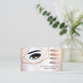 Professionele geometrische make-up oogborstelslage visitekaartje (Staand voorkant)