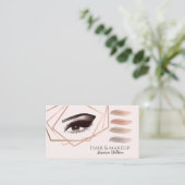 Professionele geometrische make-up oogborstelslage visitekaartje (Staand voorkant)