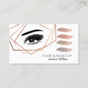 Professionele geometrische make-up oogborstelslage visitekaartje