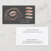 Professionele geometrische make-up penseelstreken visitekaartje (Voorkant / Achterkant)