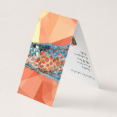 Professionele geometrische verticale visitekaartje (Achterkant)