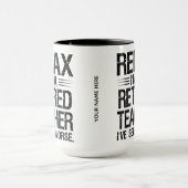 Professionele Gepensioneerde Oma Grappige Koele Ko Mok (Midden)