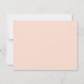 Professionele Gepersonaliseerde Monogramnaam Blush Notitiekaartje (Achterkant)