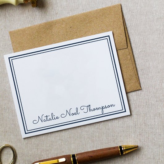Professionele Gepersonaliseerde Monogramnaam Marin Notitiekaartje