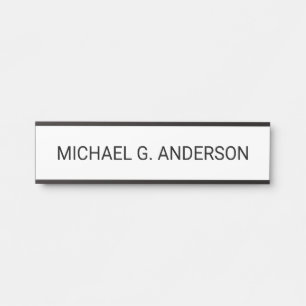 Professionele gepersonaliseerde naam deurbordje