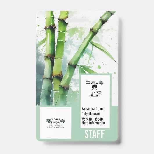 Professionele gepersonaliseerde veiligheid fotokaa badge (Voorzijde)