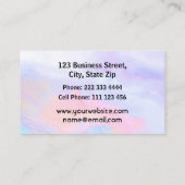 Professionele geregistreerde zuster Opalescent Visitekaartje (Achterkant)