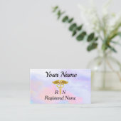 Professionele geregistreerde zuster Opalescent Visitekaartje (Staand voorkant)