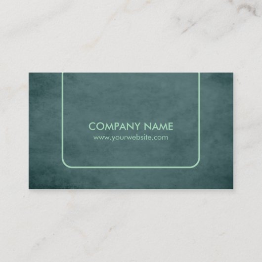 Professionele getextureerde groene consultant visitekaartje (Voorkant)