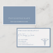 Professionele gezondheidszorg - Fysiotherapeut Bus Visitekaartje (Voorkant / Achterkant)