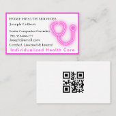 Professionele Gezondheidszorgverlener Medische QR Visitekaartje (Voorkant / Achterkant)