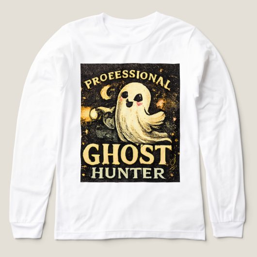 Professionele Ghost Hunter Funny Halloween Grafisc Tri-Blend Shirt (Voorkant)