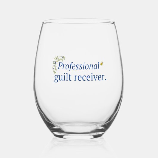 Professionele Gilde Ontvanger wijn glas (Voorkant)
