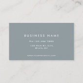 Professionele gladde peulband visitekaartje (Achterkant)