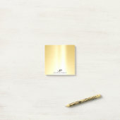 Professionele Glamour Gouden Sjabloon Modern Elega Post-it® Notes (Op bureau)